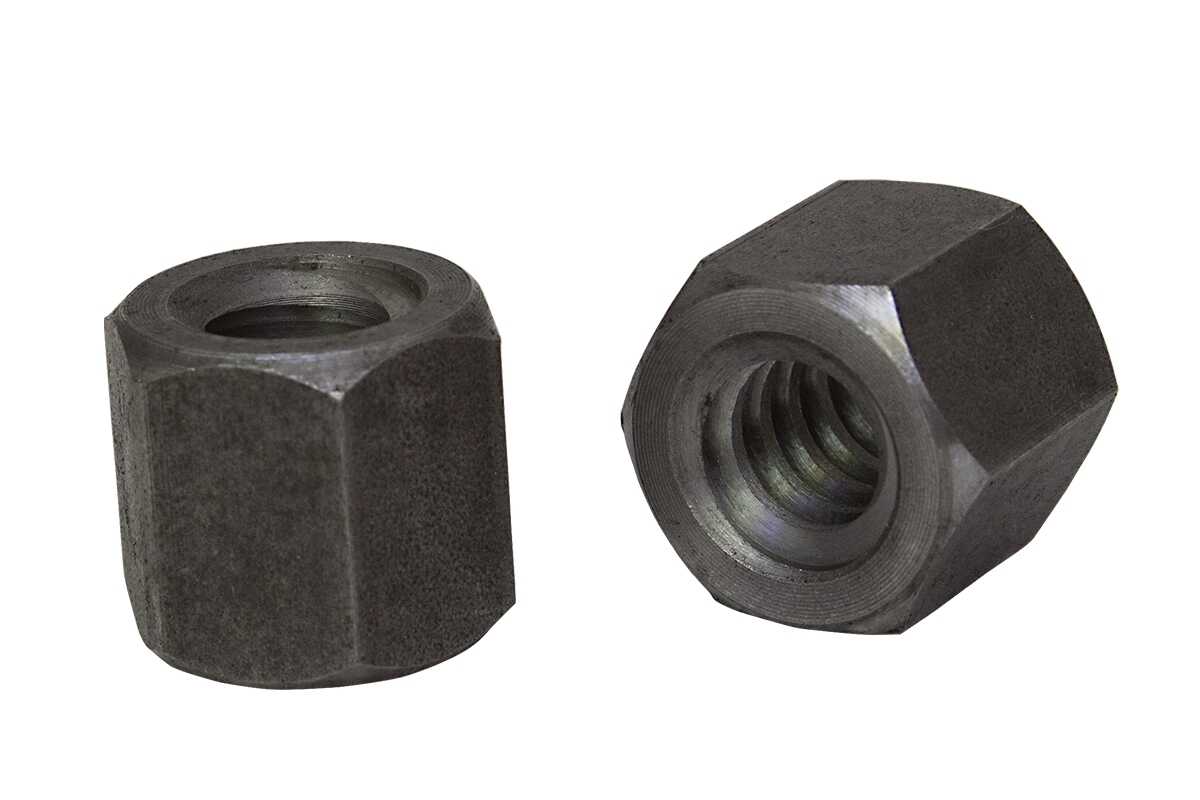 Гайка М20 висока, клас міцності 10, дрібний крок, без покриття, DIN 6330